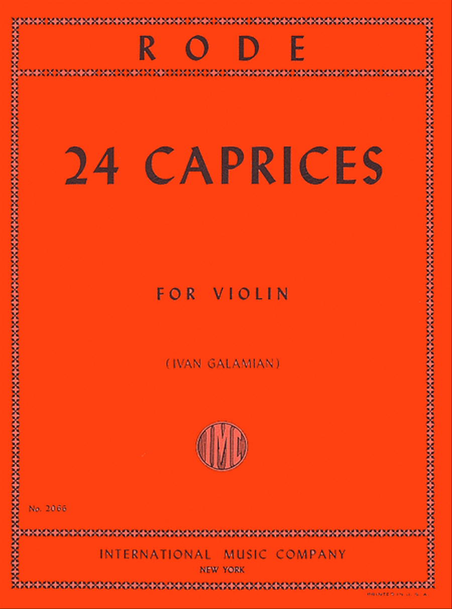 24 Caprices Violin Solo scores gallery preview page 1