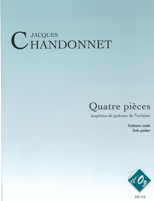 Book cover for 4 pièces inspirées de poèmes de Verlaine