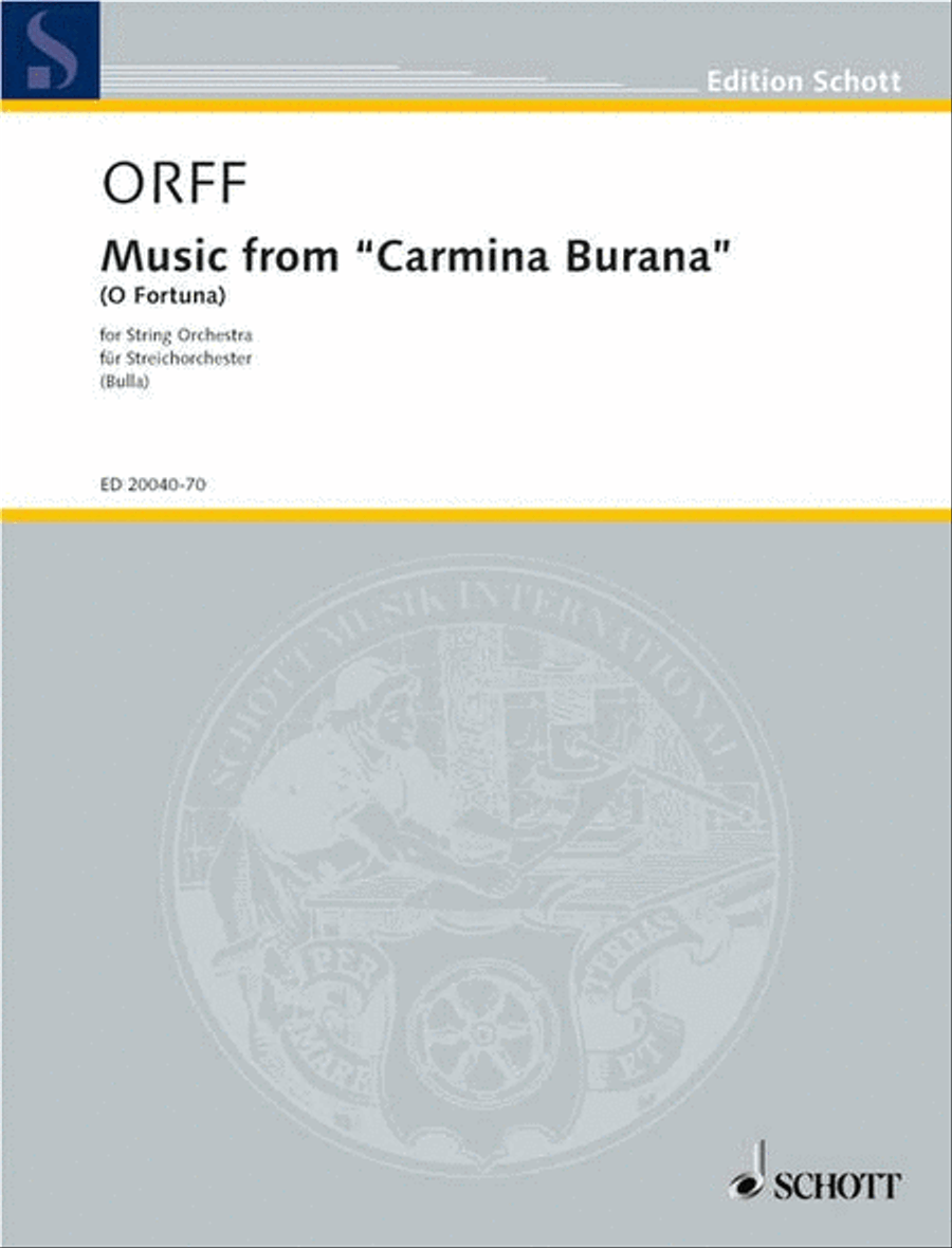 Music from Carmina Burana (O Fortuna) String Orchestra scores gallery preview page 1
