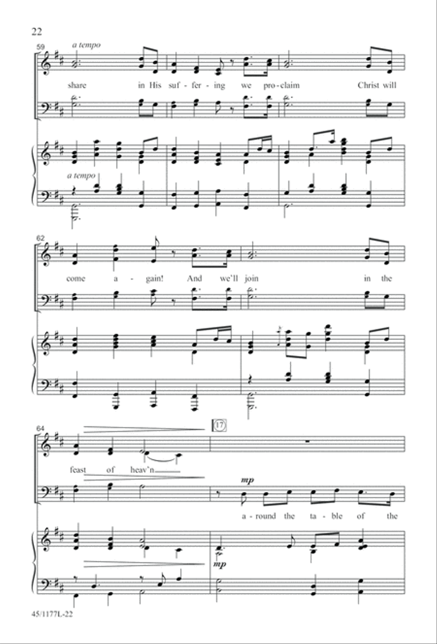 5 Getty Anthems for about 10 Singers 4-Part scores gallery preview page 23