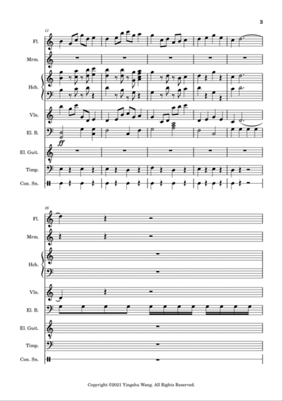 Polka No. 1 Large Ensemble scores gallery preview page 3
