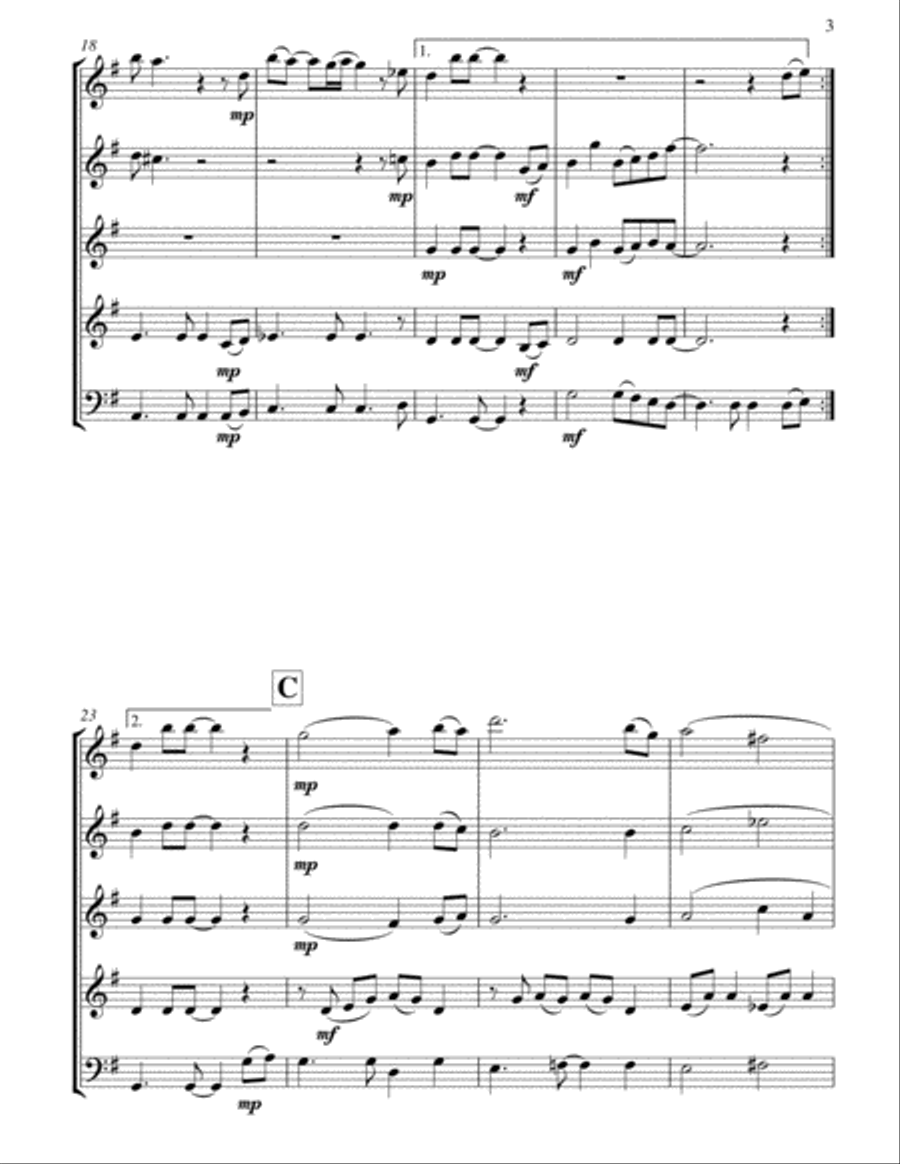 In My Life In My Life Woodwind Quintet scores gallery preview page 4