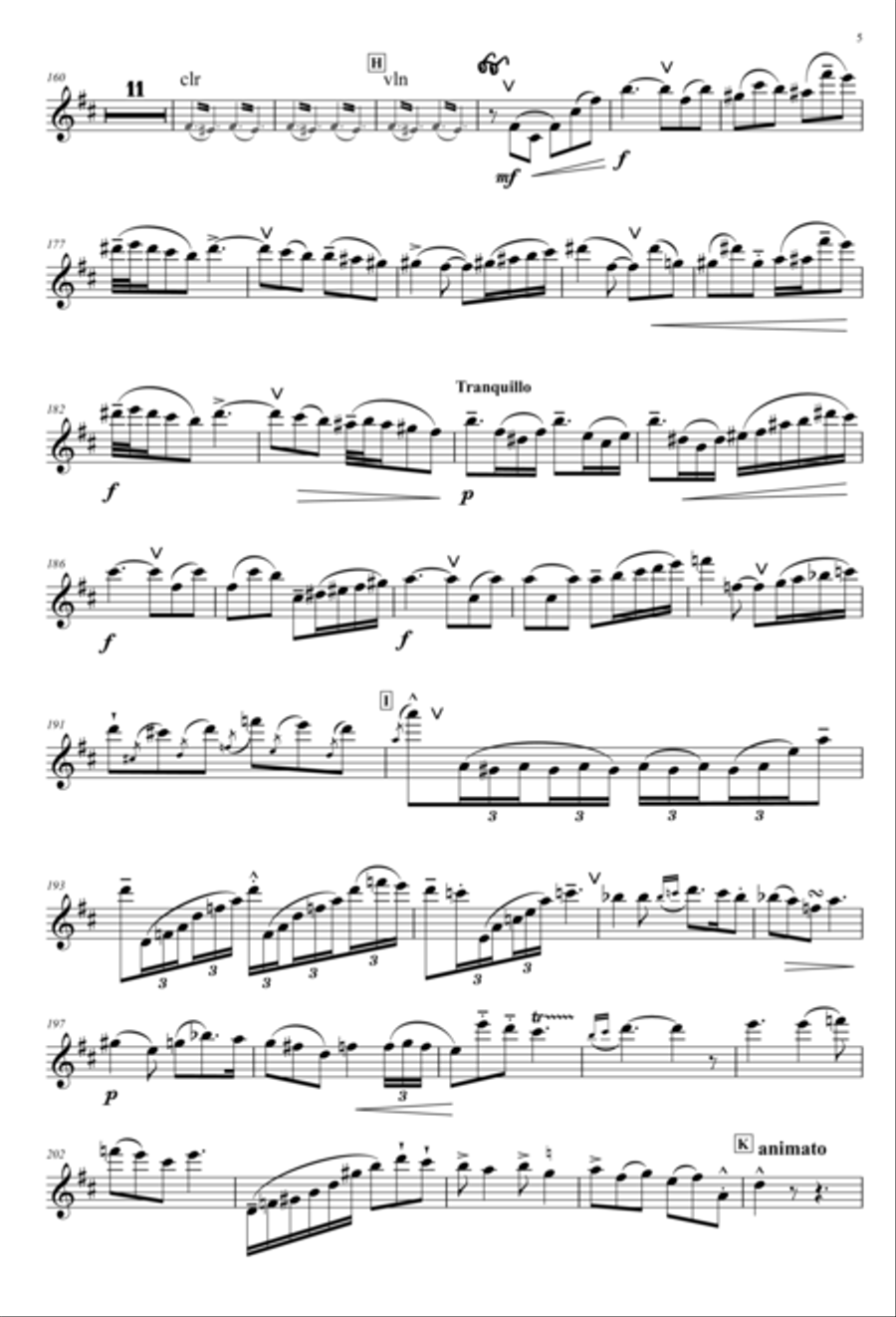 Concerto for Flute Full Orchestra scores gallery preview page 6