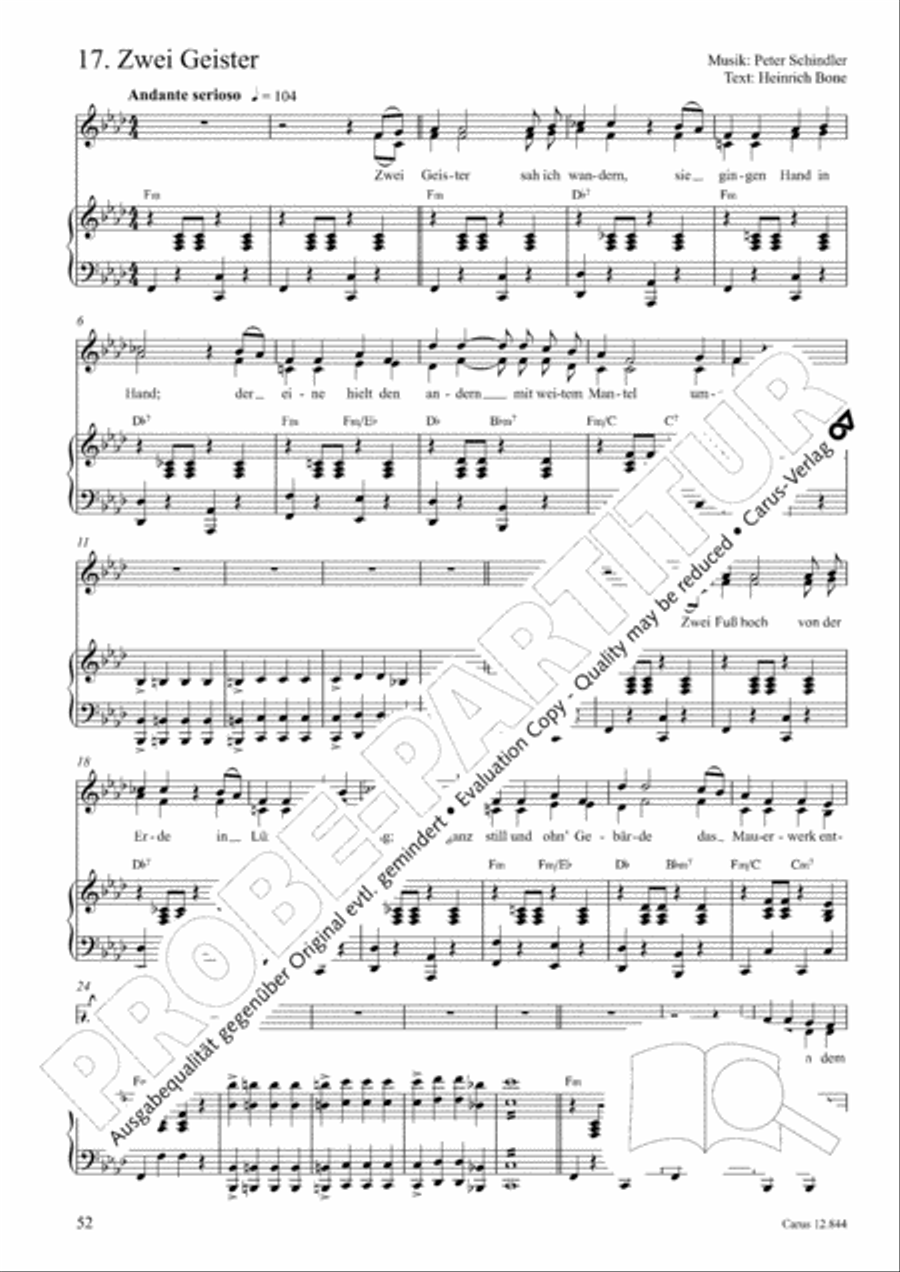 Gruselmonsterzaubersongs. Heft II Children's Choir scores gallery preview page 53