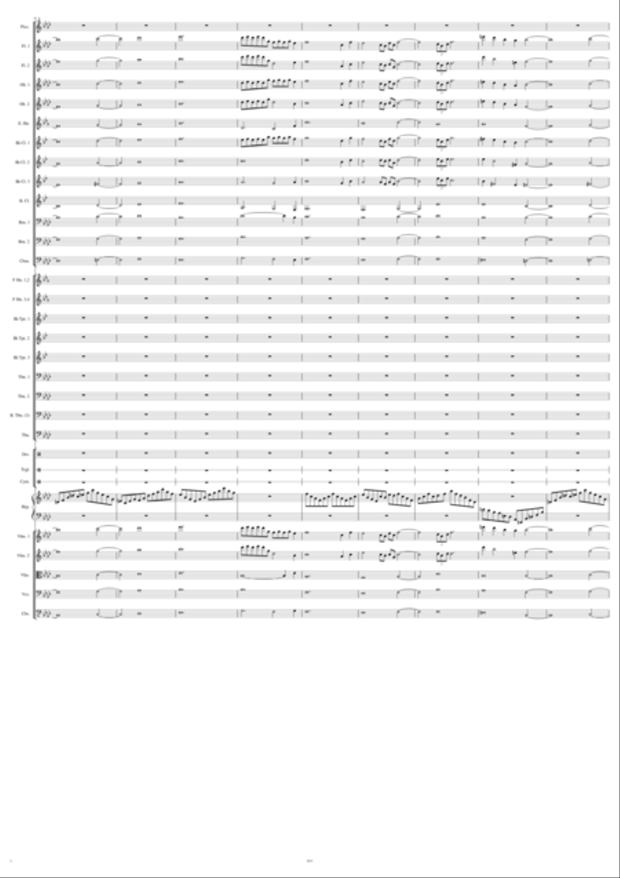 Calling of the Wolf Full Orchestra scores gallery preview page 4