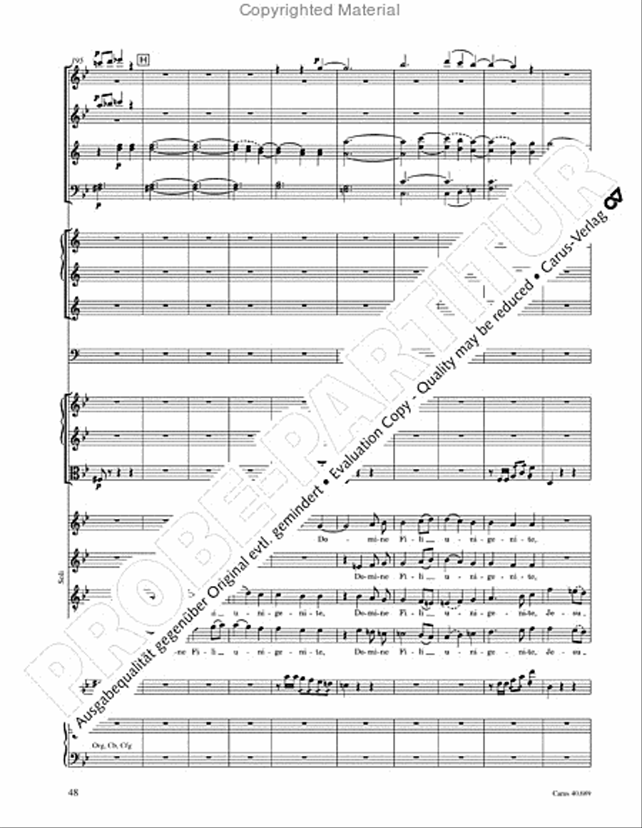 Missa solemnis Missa solemnis 4-Part scores gallery preview page 64