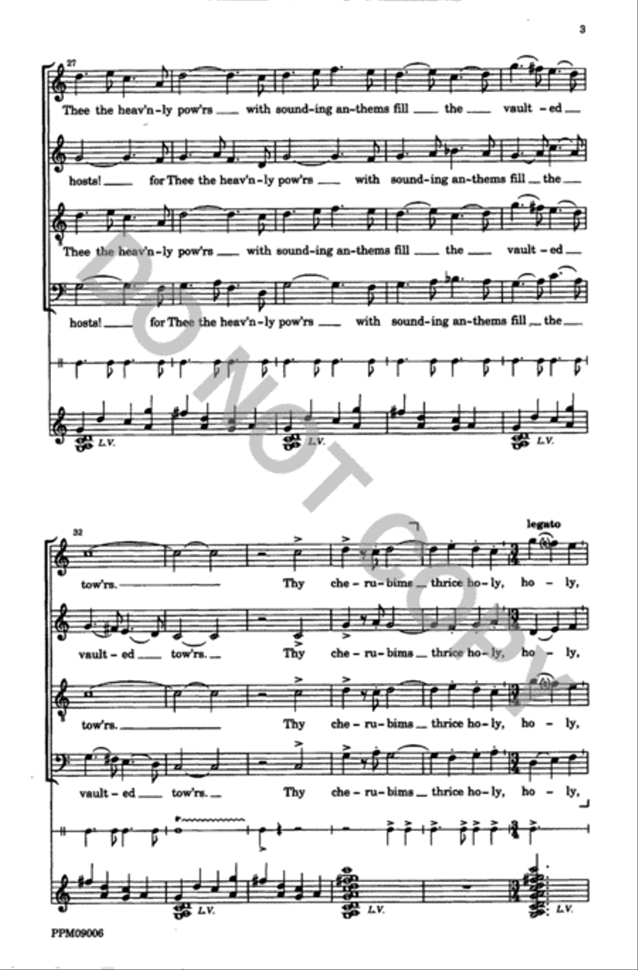 Te Deum Laudamus 4-Part scores gallery preview page 4