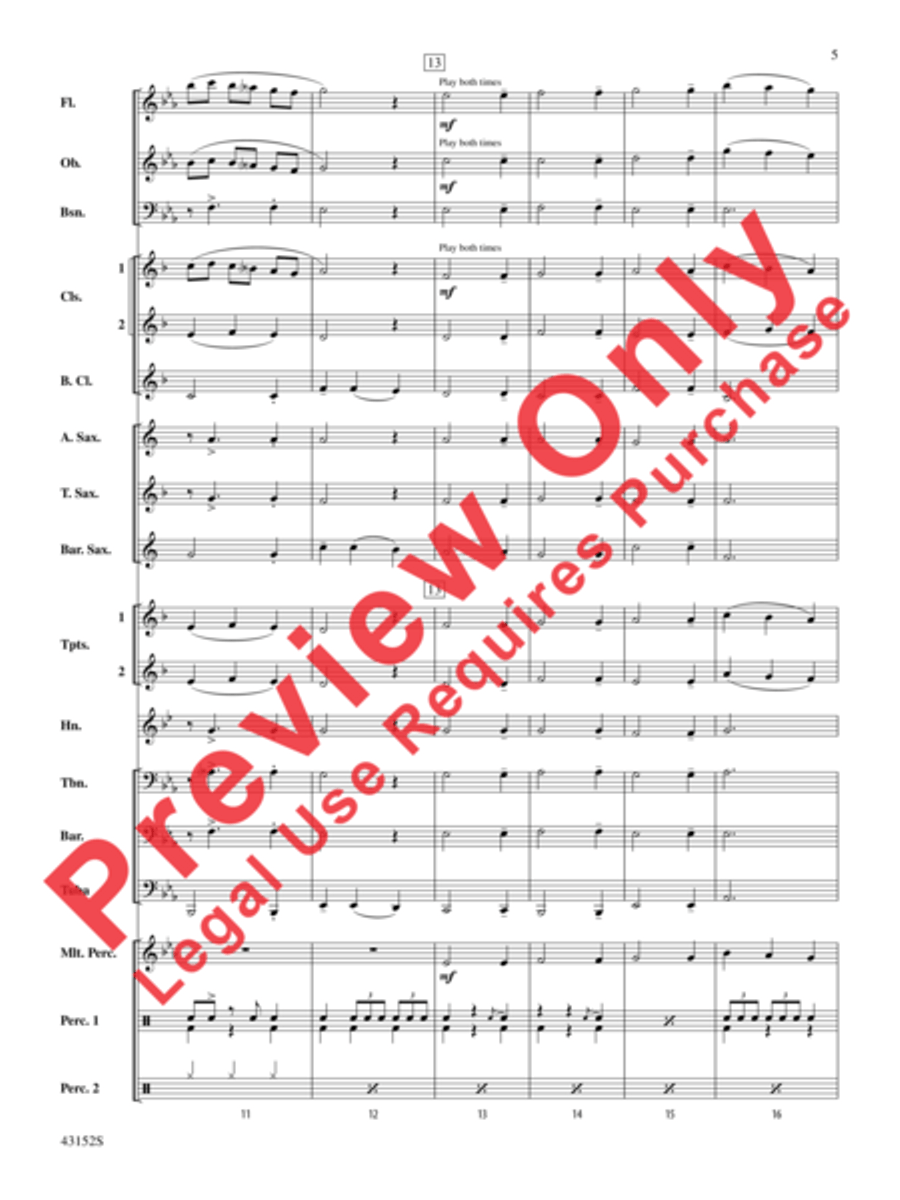 The Kings of Swing Concert Band scores gallery preview page 10
