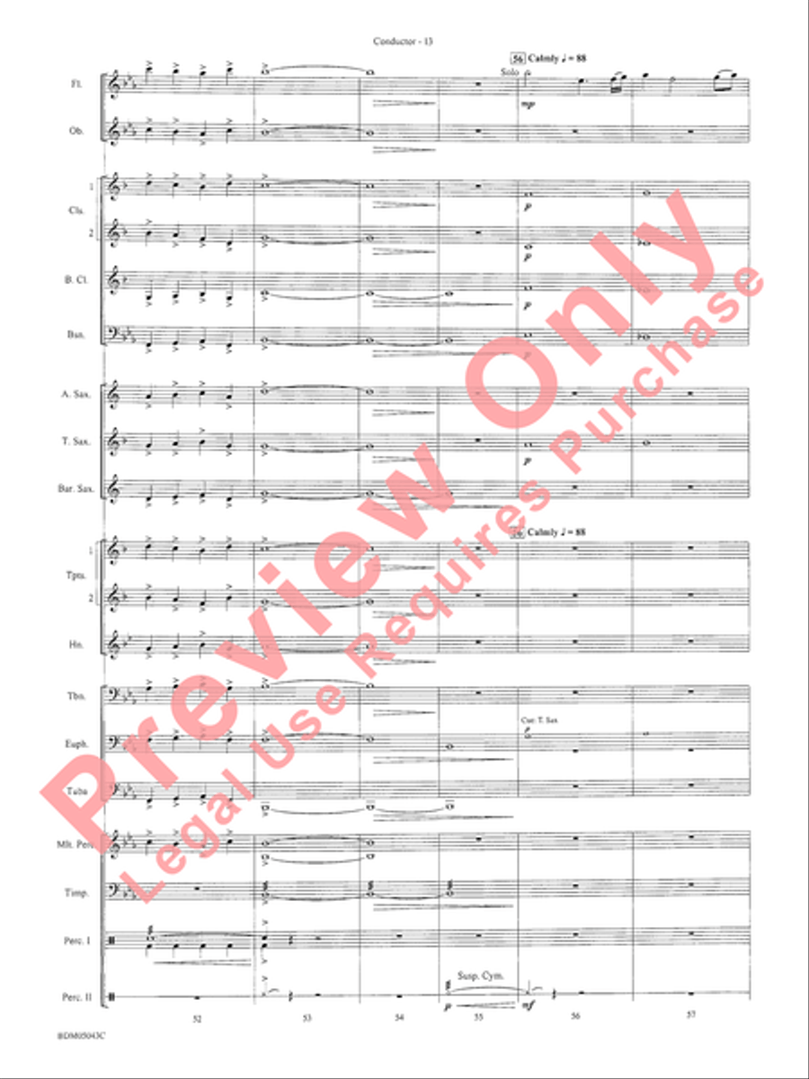 Abaco Overture Concert Band Methods scores gallery preview page 17