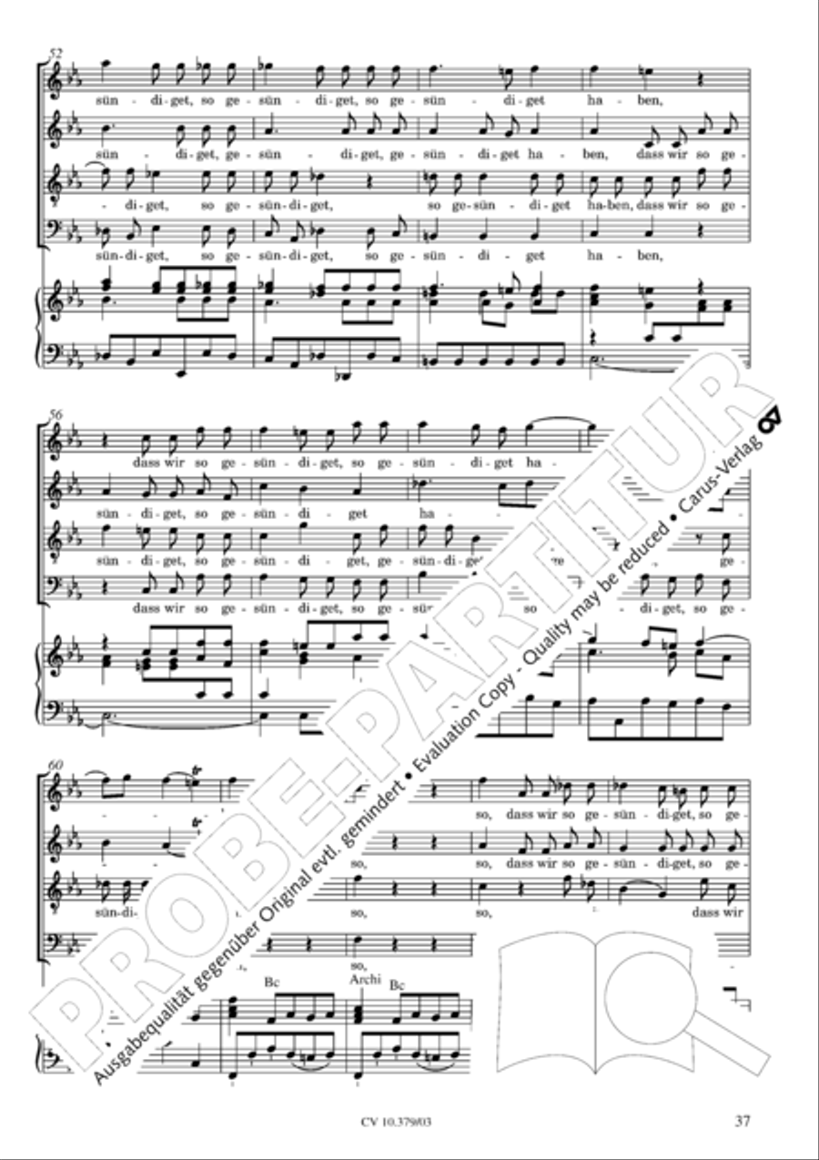 Der Tod Jesu 4-Part scores gallery preview page 38