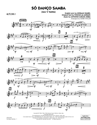 Book cover for Só Danço Samba (Jazz 'n' Samba) (arr. Mark Taylor) - Alto Sax 1