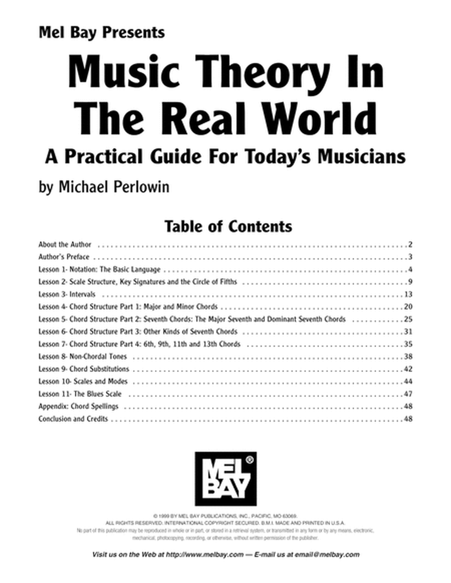 Music Theory in the Real World