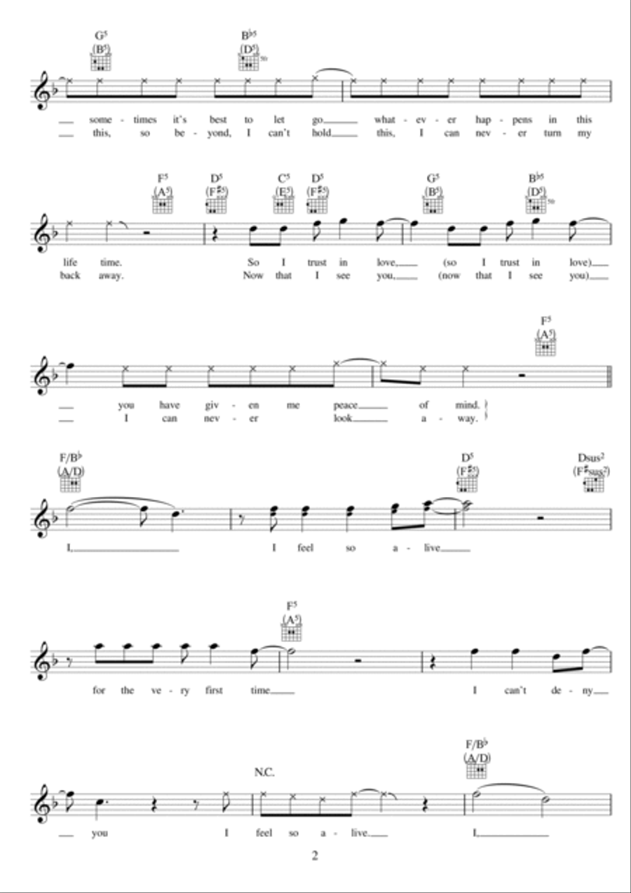 Alive Piano scores gallery preview page 2