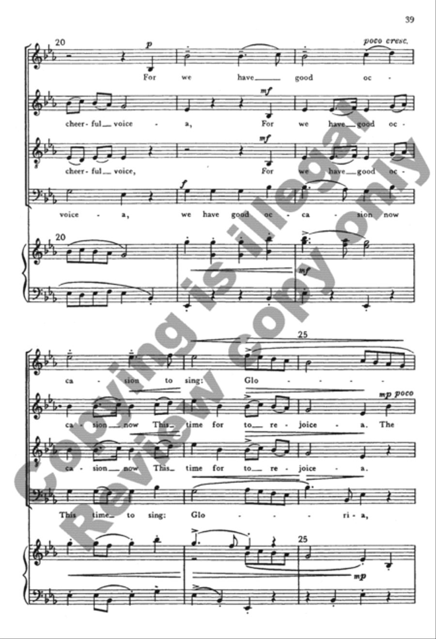 The Seven Joys of Christmas (Choral Score) 4-Part scores gallery preview page 59