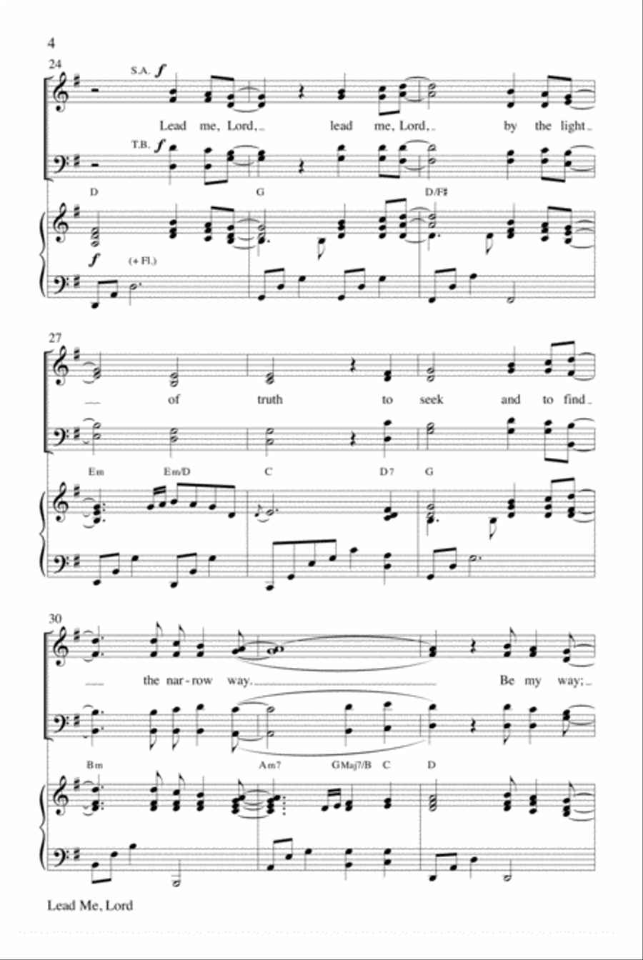 Lead Me, Lord Choir scores gallery preview page 4