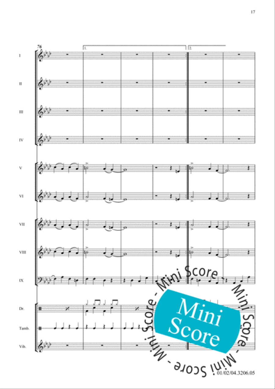 Sing, Sing, Sing Sing, Sing, Sing Fanfare Band scores gallery preview page 21