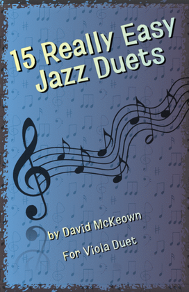 Book cover for 15 Really Easy Jazz Duets for Viola Duet