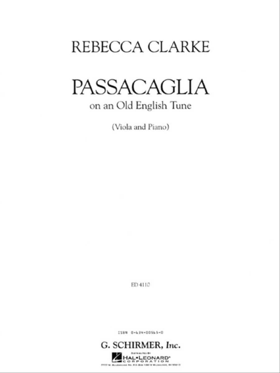 Book cover for Passacaglia