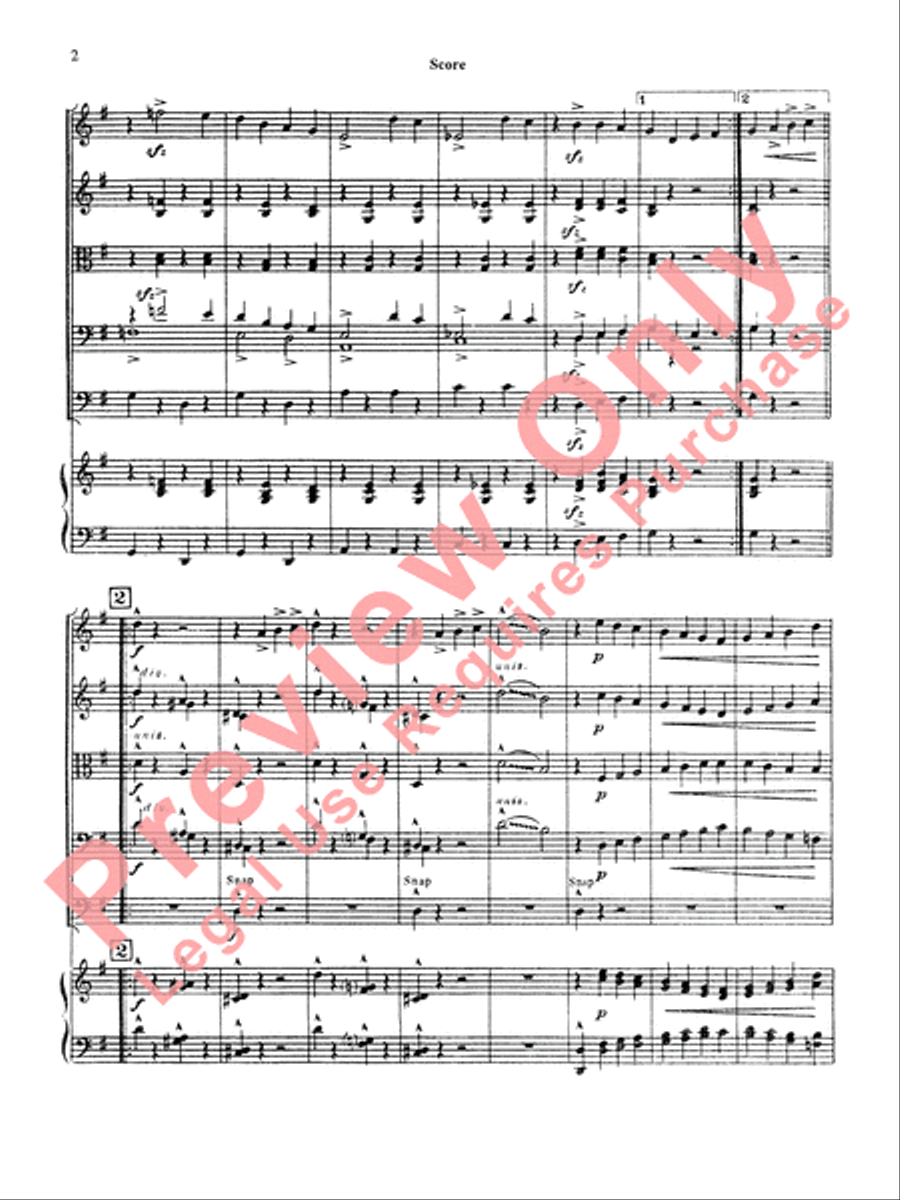 Plink, Plank, Plunk! String Orchestra scores gallery preview page 5