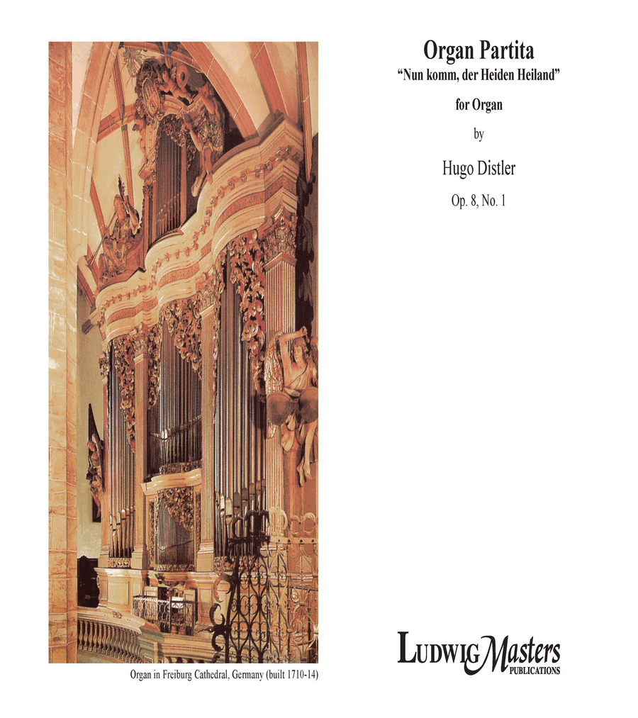 Organ Partita, Op. 8, No. 1 'Nun komm, der Heiden Heiland' Organ scores gallery preview page 1