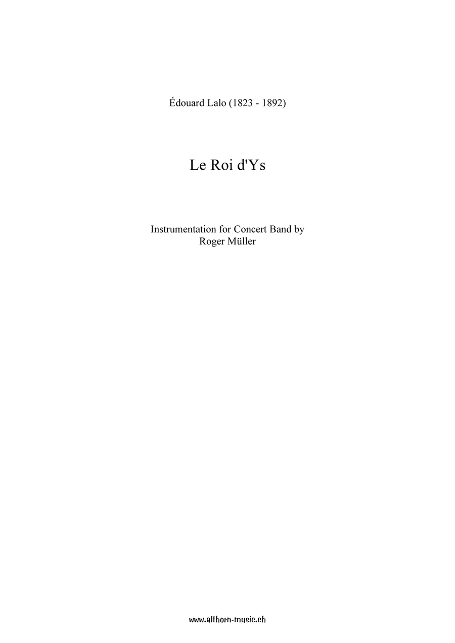 Le Roi d'Ys Concert Band scores gallery preview page 2
