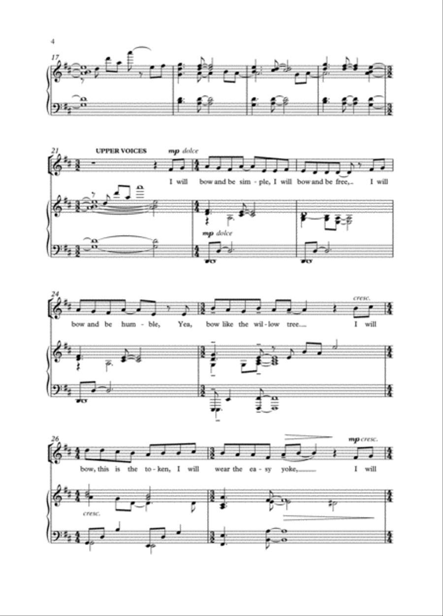 Be simple little children Choir scores gallery preview page 4