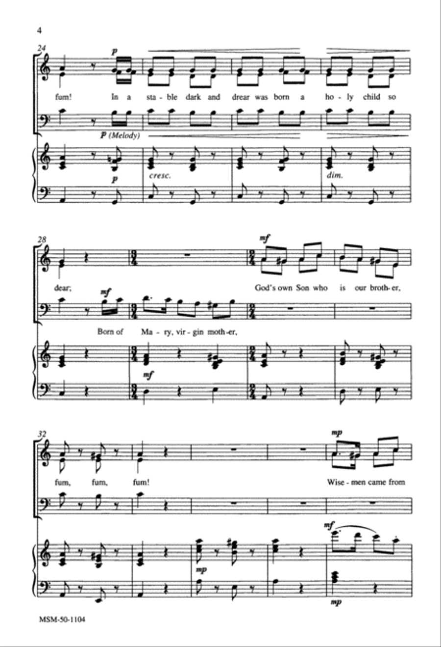 Fum! Fum! Fum! 3-Part scores gallery preview page 4
