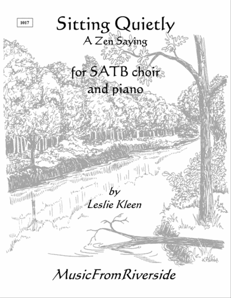 Sitting Quietly for SATB and piano 4-Part scores gallery preview page 1