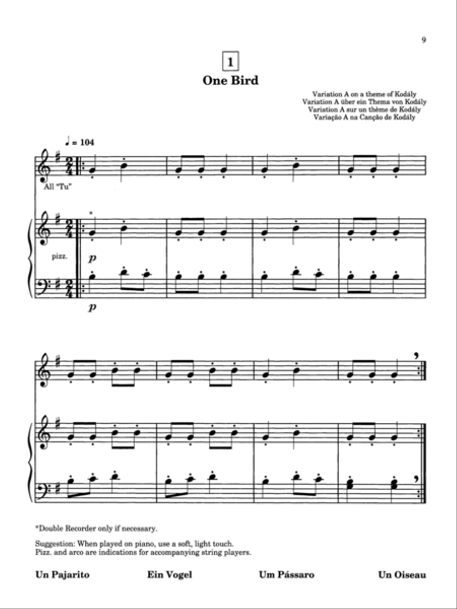 Suzuki Recorder School (Alto Recorder), Volume 1 Alto Recorder scores gallery preview page 3