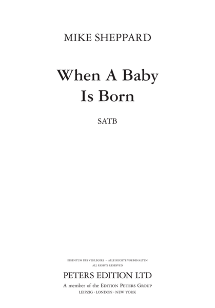 When A Baby Is Born