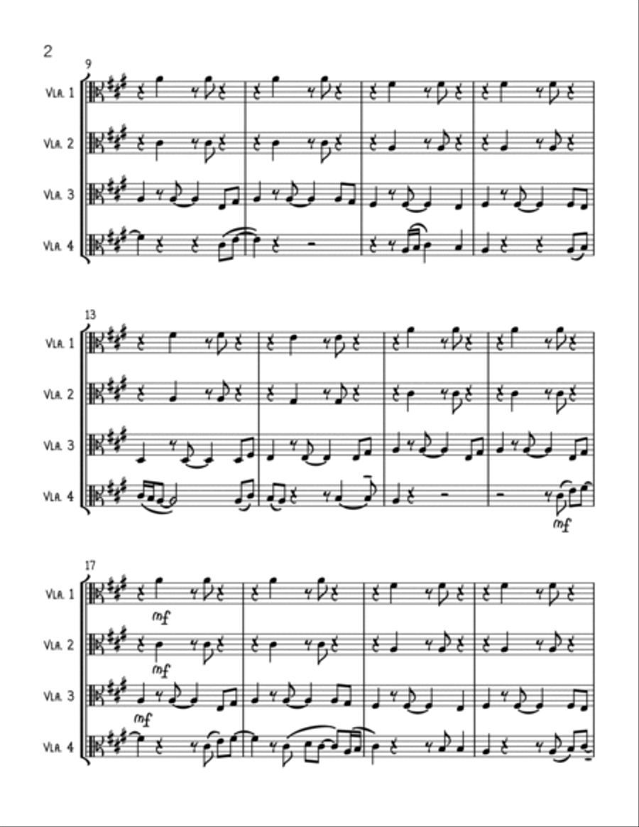Stand By Me Stand By Me String Quartet scores gallery preview page 2