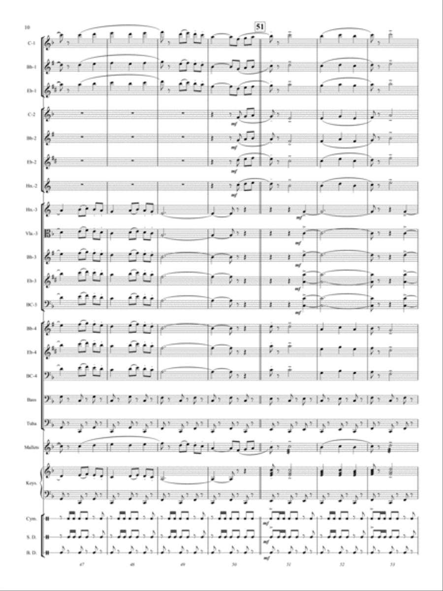 El Relicario Concert Band scores gallery preview page 9