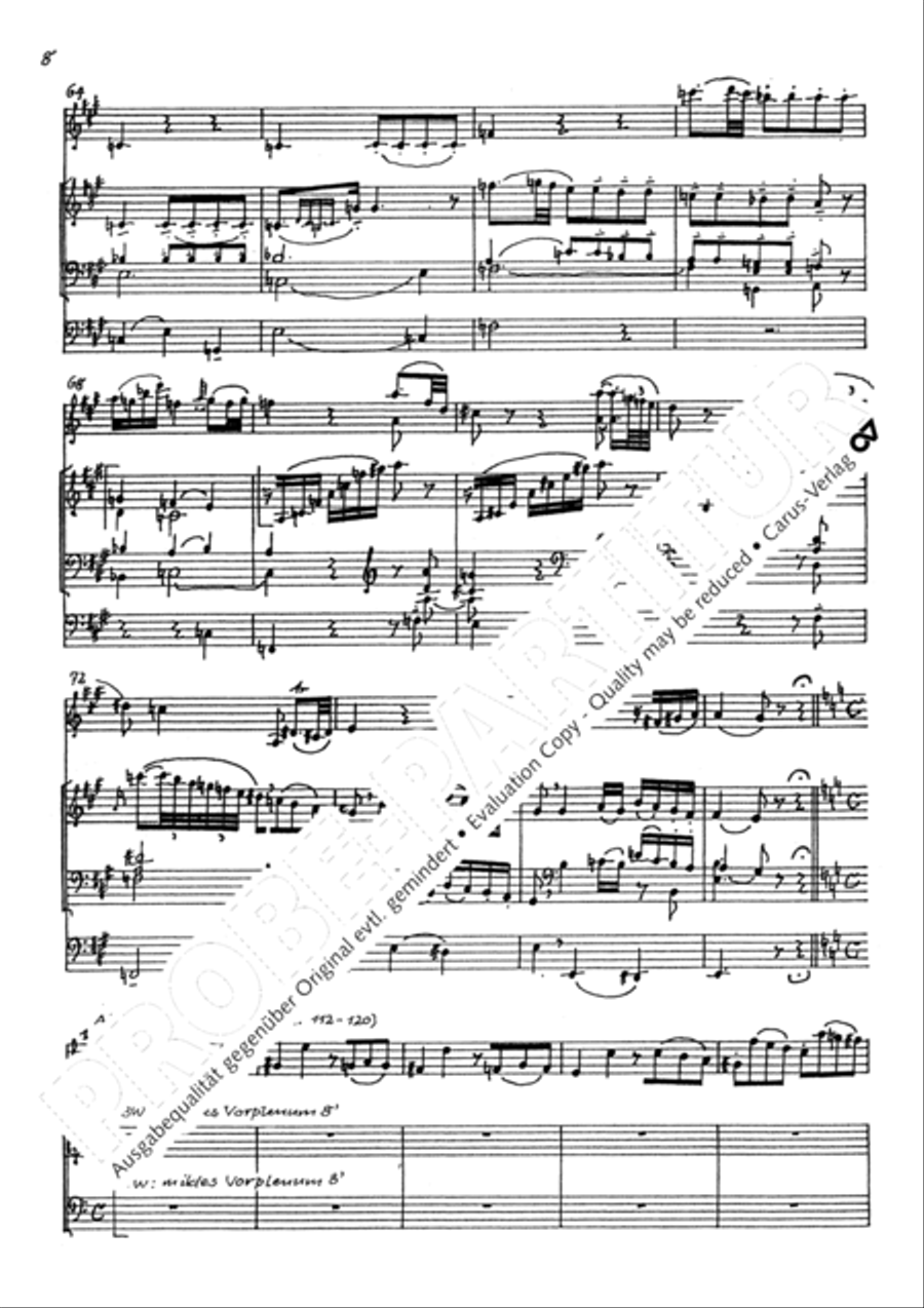 Andante und Fuge in A Violin scores gallery preview page 11