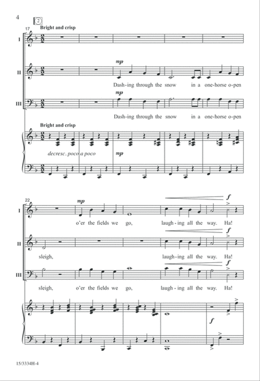 A Jolly, Jingling Carol Medley 3-Part scores gallery preview page 4