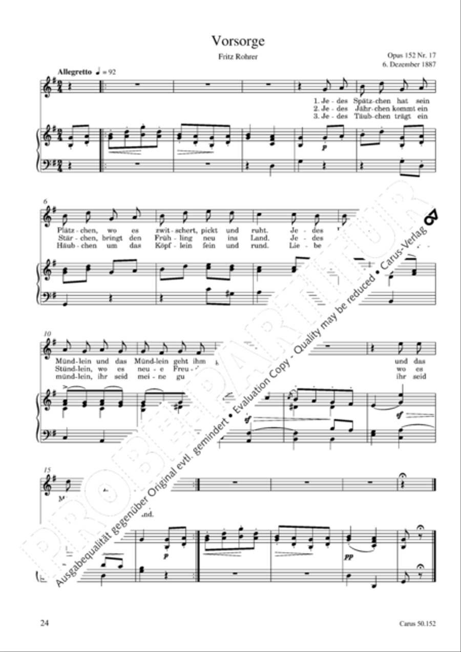 Liederbuch fur Kinder op. 152 Choir scores gallery preview page 25