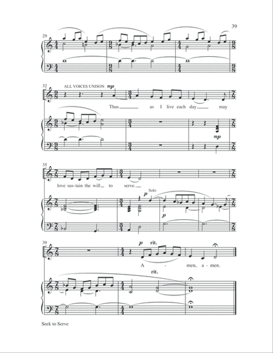 Easy Anthems, Vol. 4 3-Part scores gallery preview page 40