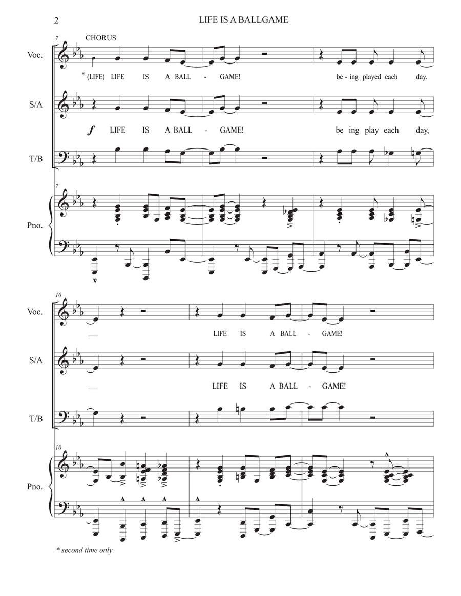 Life is a Ballgame Choir scores gallery preview page 2