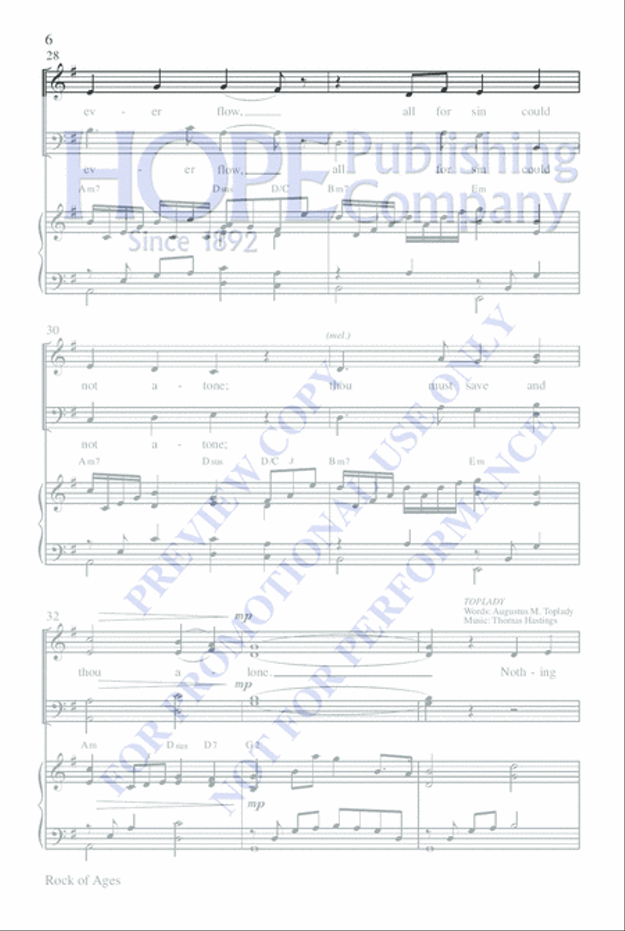 Rock of Ages Rock of Ages 4-Part scores gallery preview page 5