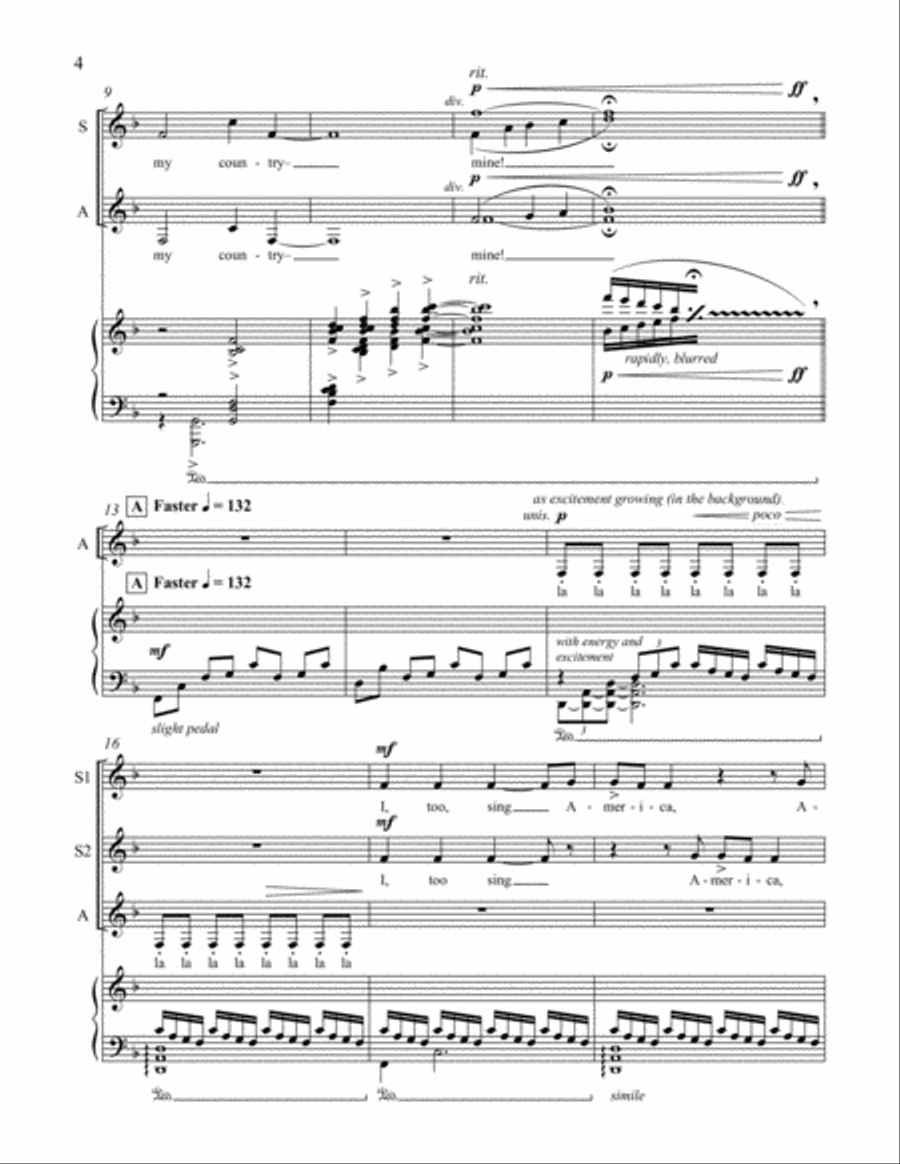 I, Too, Sing America Children's Choir scores gallery preview page 4