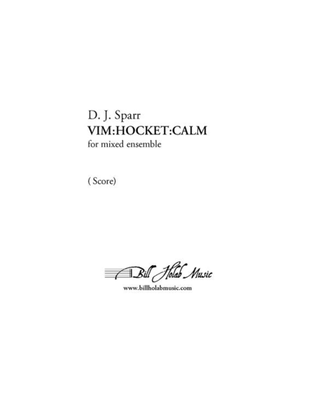 Book cover for Vim:Hocket:Calm - (ensemble)-score and parts
