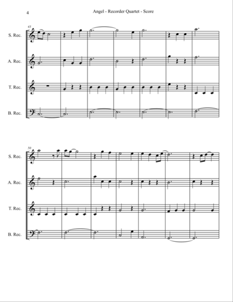 Angel Woodwind Quartet scores gallery preview page 4