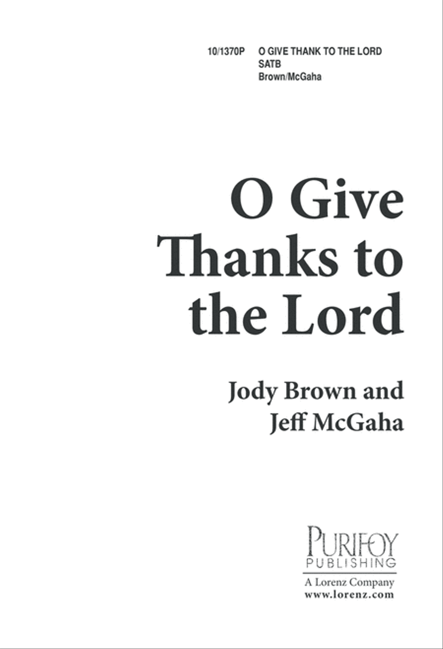 O Give Thanks to the Lord! 4-Part scores gallery preview page 2