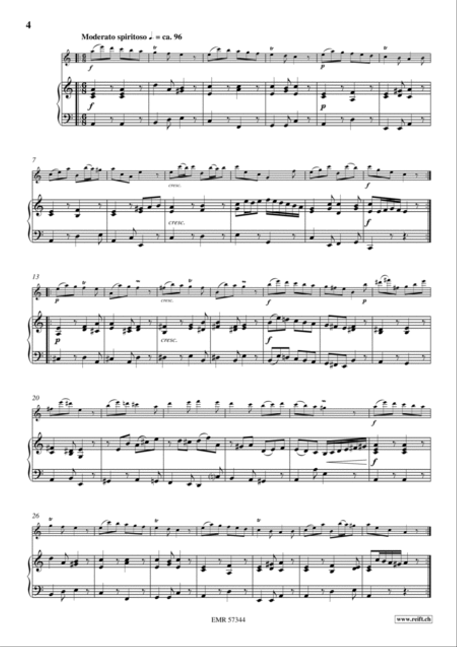 Sonata No. 1 Flute Solo scores gallery preview page 5