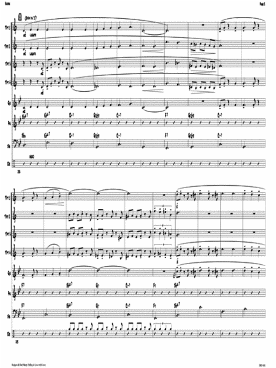 Falling in Love with Love Small Ensemble scores gallery preview page 3