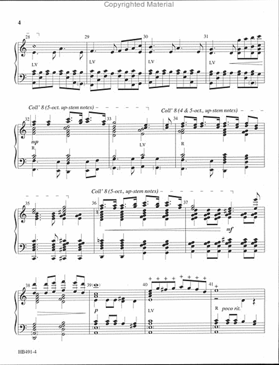 Shall We Gather at the River (Krug) 5-Octaves scores gallery preview page 4