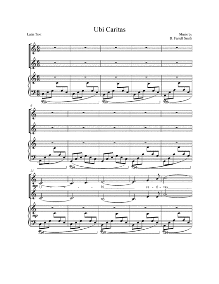 Ubi Caritas SA scores gallery preview page 1