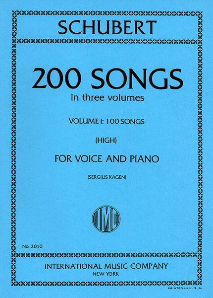 200 Songs in three volumes