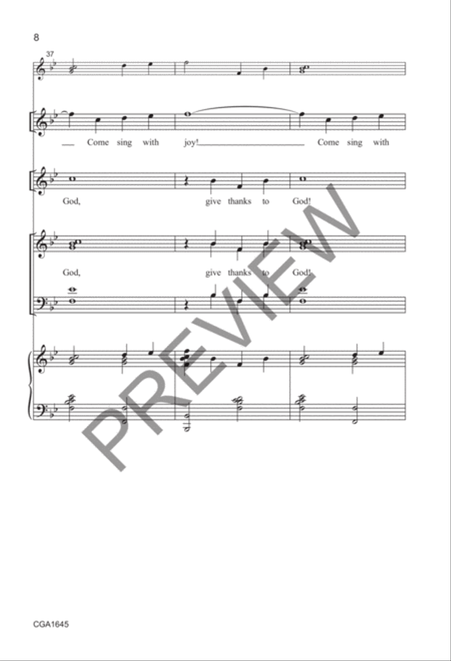 God's Love Is Alive in Us SATB + Unison) 4-Part scores gallery preview page 8
