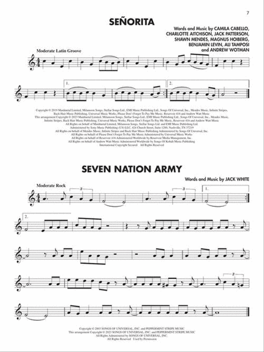 Essential Elements Pop Songs for Trumpet Concert Band Methods scores gallery preview page 4