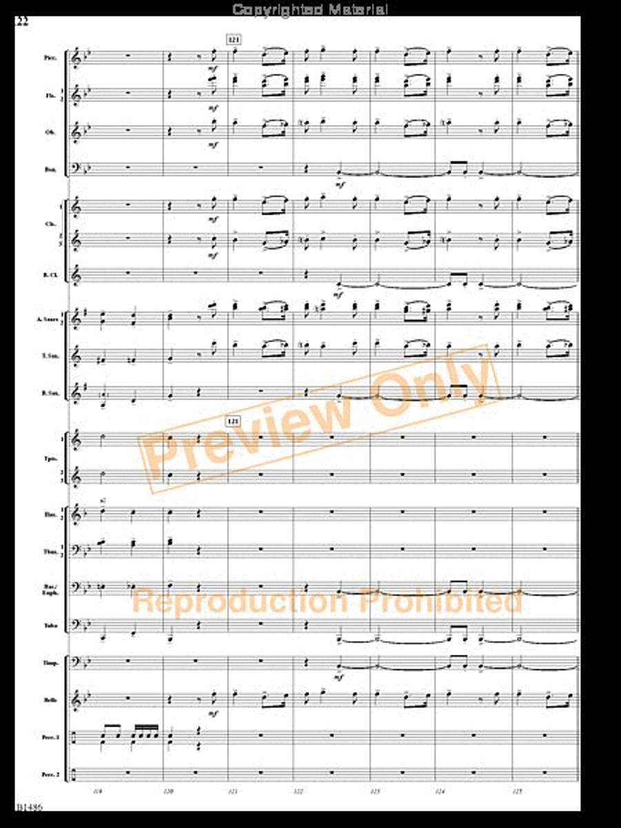 An American Spectacular An American Spectacular Concert Band scores gallery preview page 21